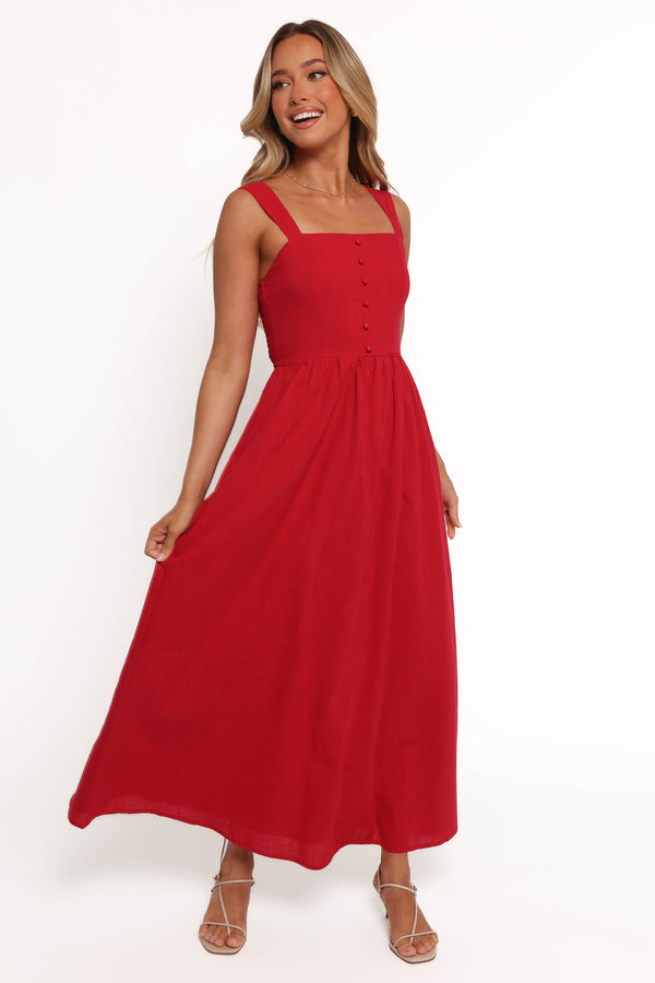 Caty Maxi Dress - Red