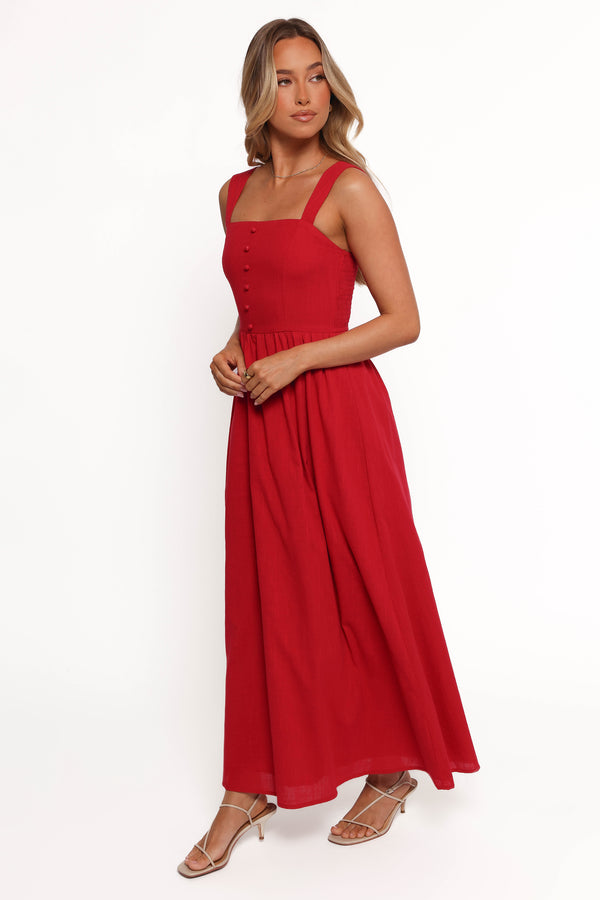 Caty Maxi Dress - Red