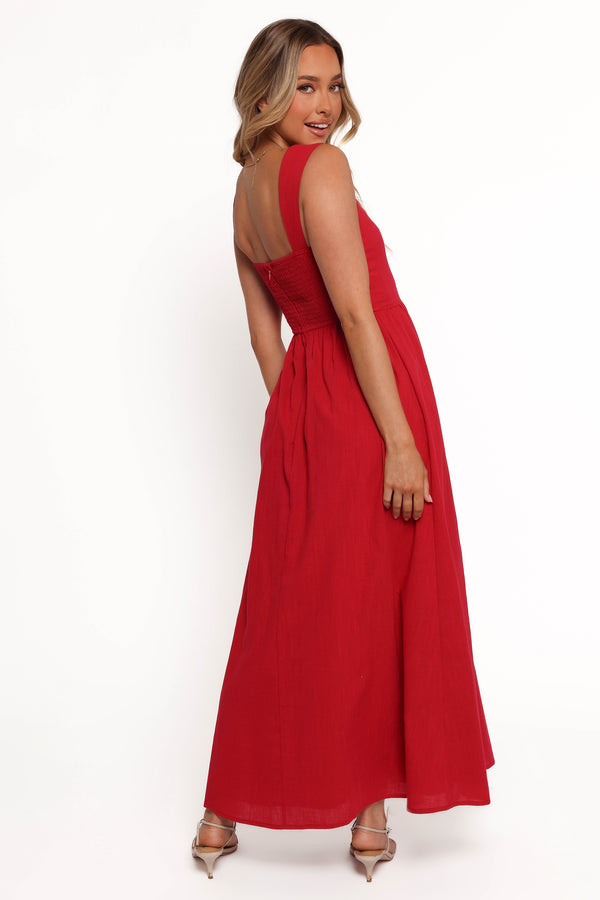 Caty Maxi Dress - Red