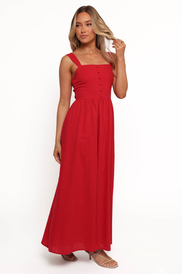 Caty Maxi Dress - Red