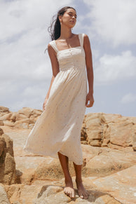 Caty Maxi Dress - Red Polka Dot