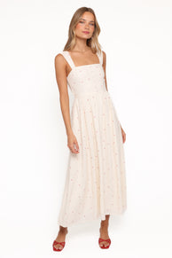 Caty Maxi Dress - Red Polka Dot