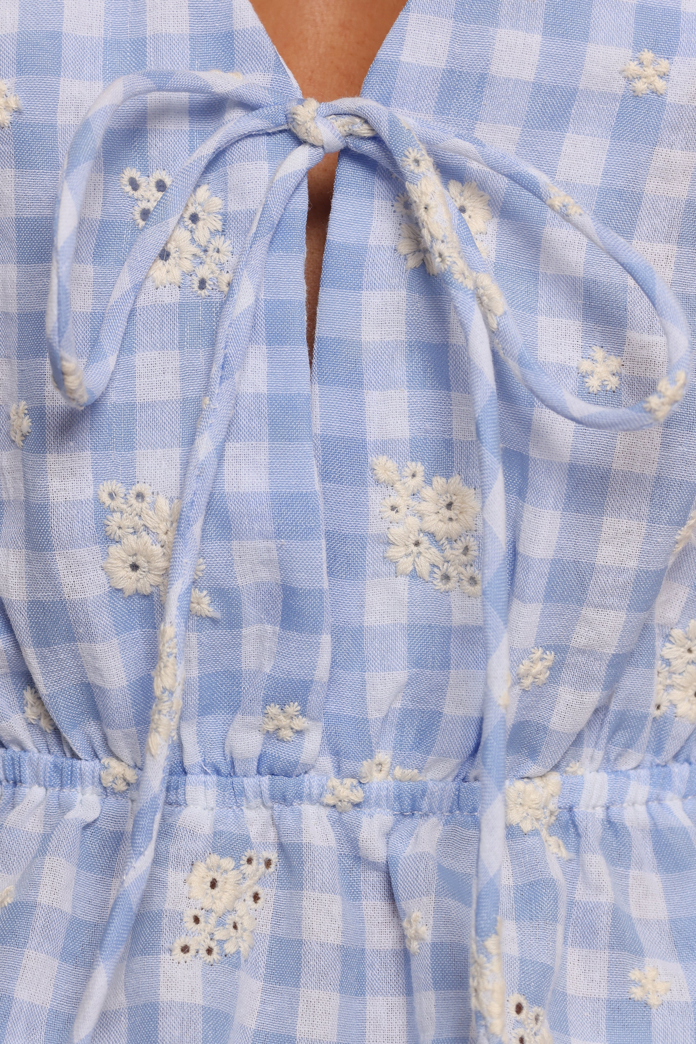 Cecelia Top - Blue Gingham