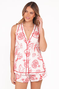 Cefalu Short Set - Red Lobster