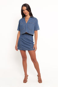 Cera Two Piece Set - Medium Denim