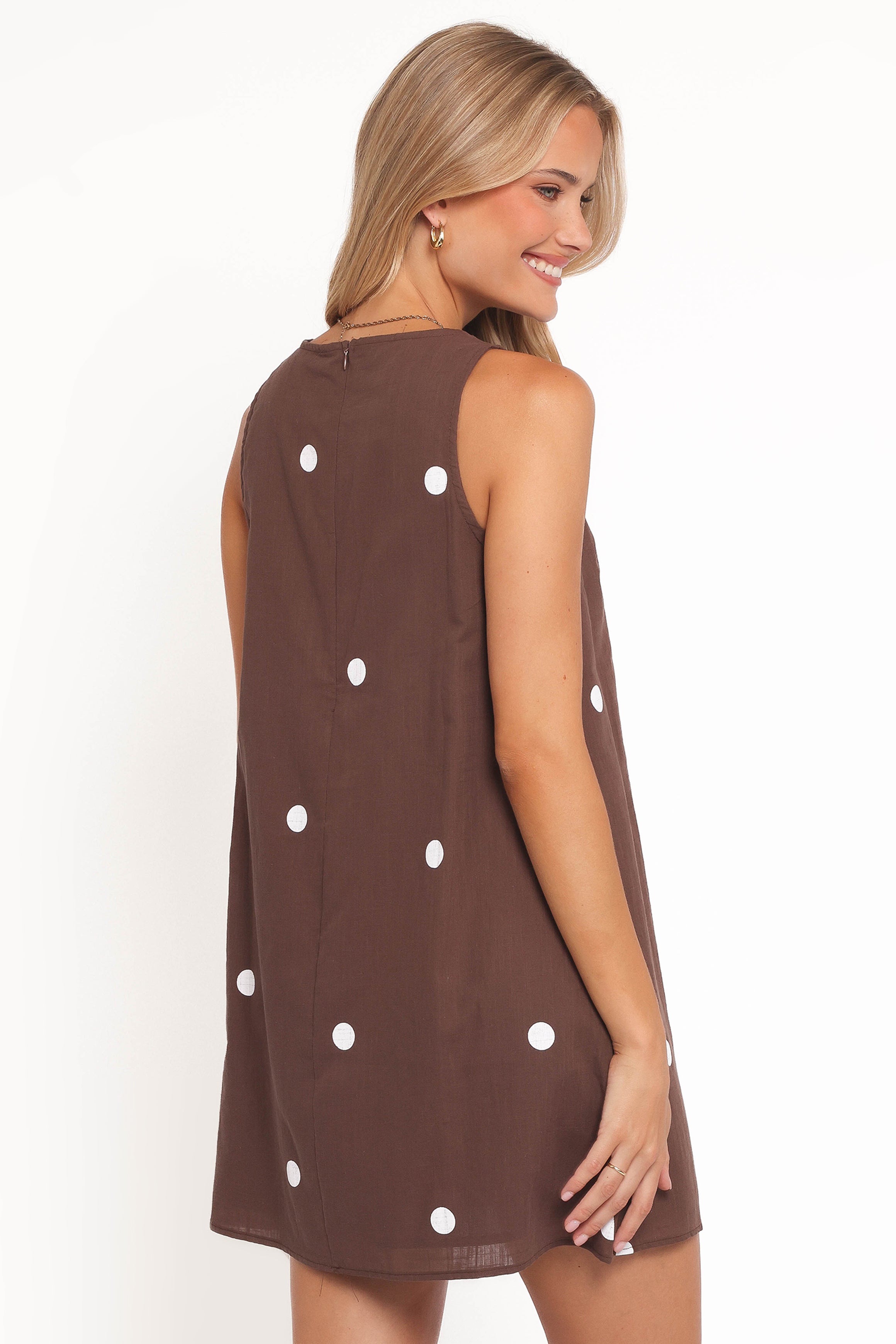 Chantelle Mini Dress - Chocolate Polka Dot