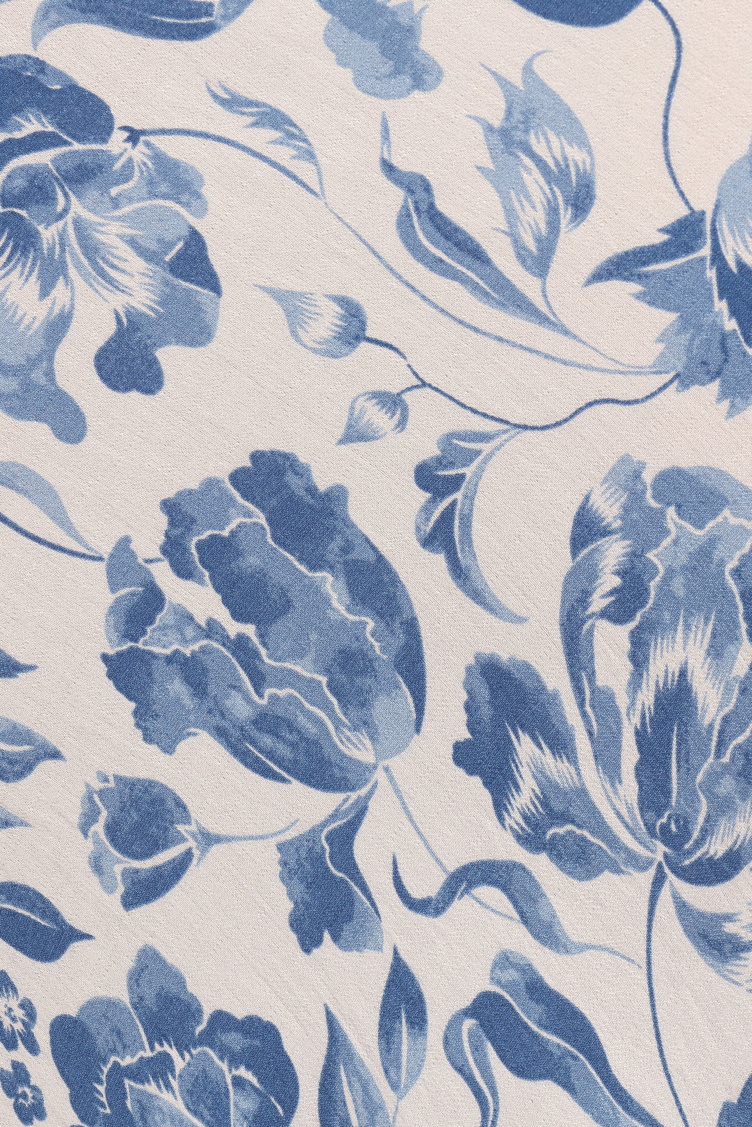 Claud Maxi Skirt - Blue White Floral