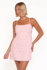 Cloverly Mini Dress - Pink Lavender