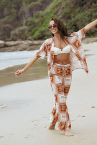 Alya Wide Leg Pants - Kohana Print