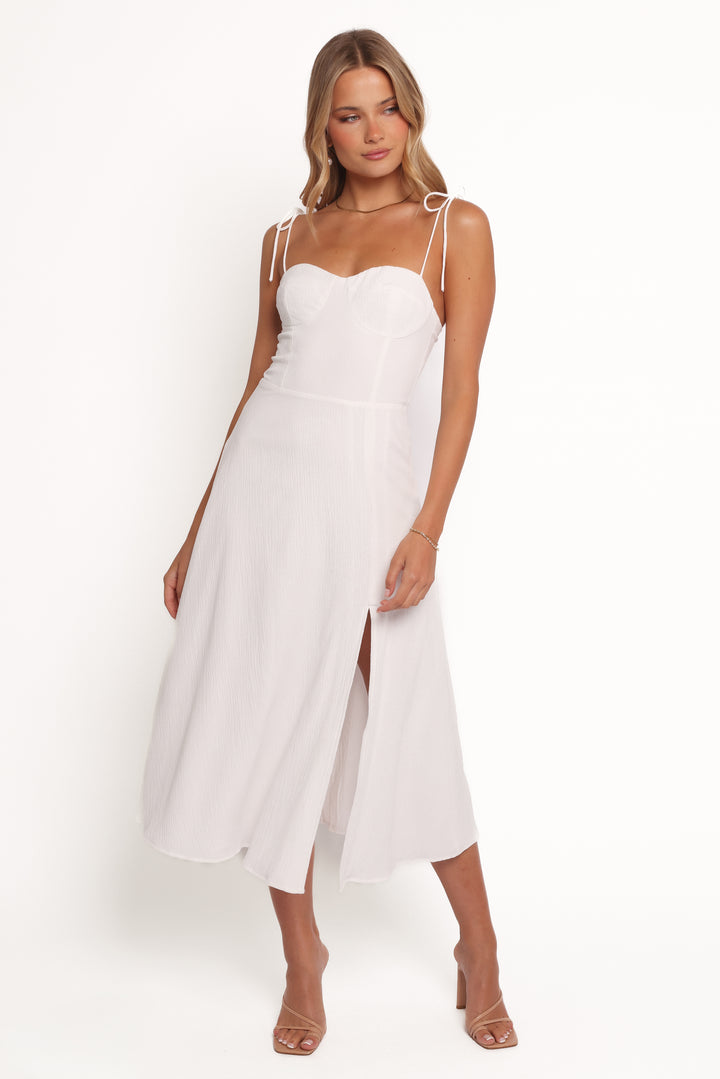 Collective Dress - Cordelia Midi Dress - White third image