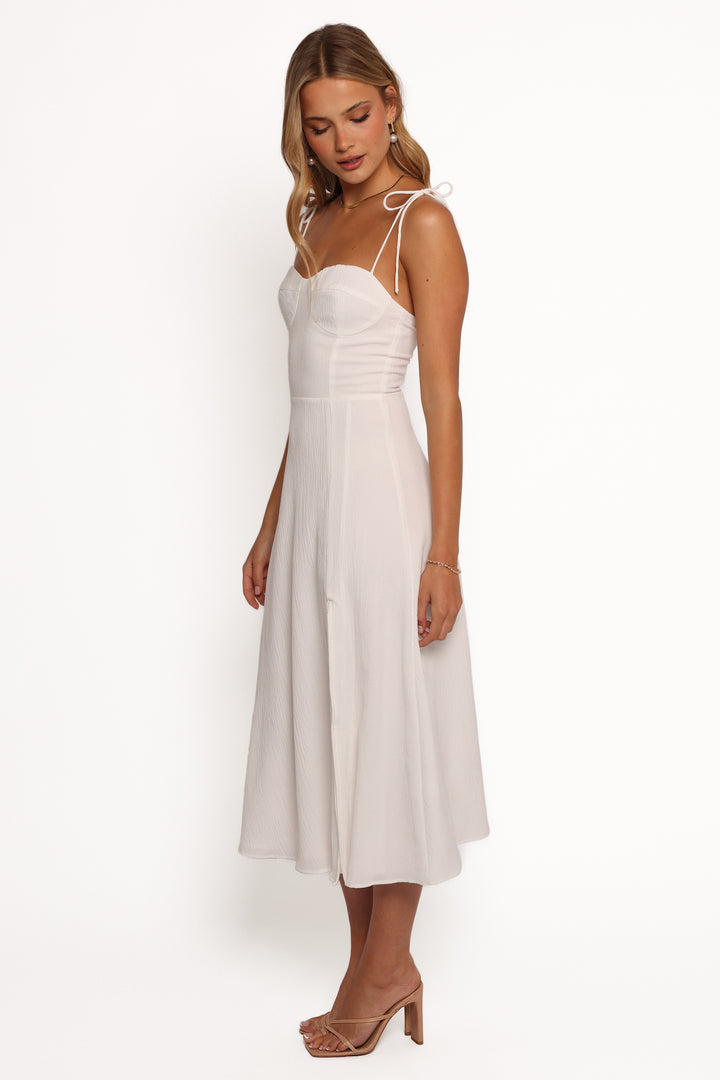 Collective Dress - Cordelia Midi Dress - White fourth image