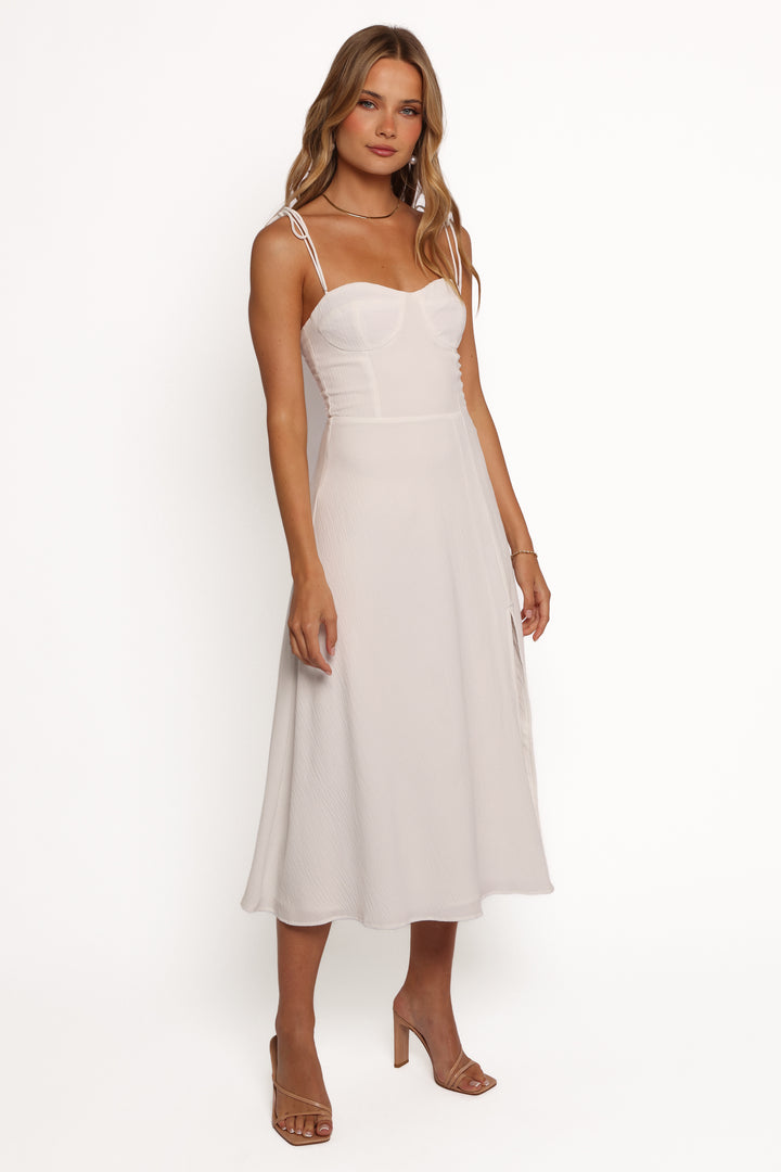 Collective Dress - Cordelia Midi Dress - White sixth image