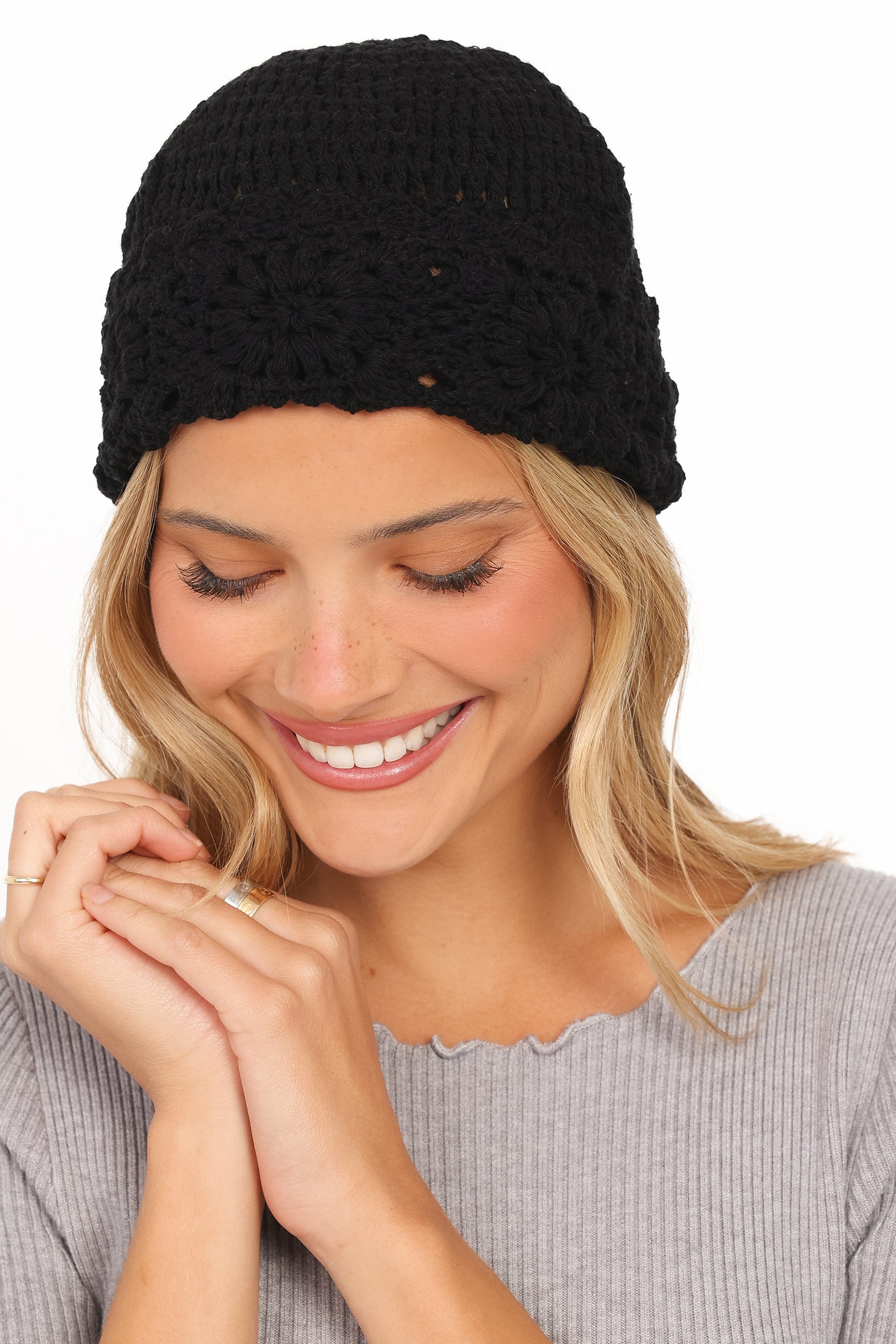 Crochet Beanie - Black