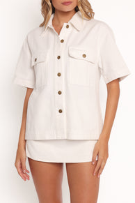 Della Denim Shirt - Off White