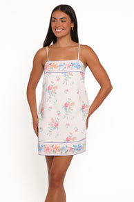Delmar Mini Dress - White Floral