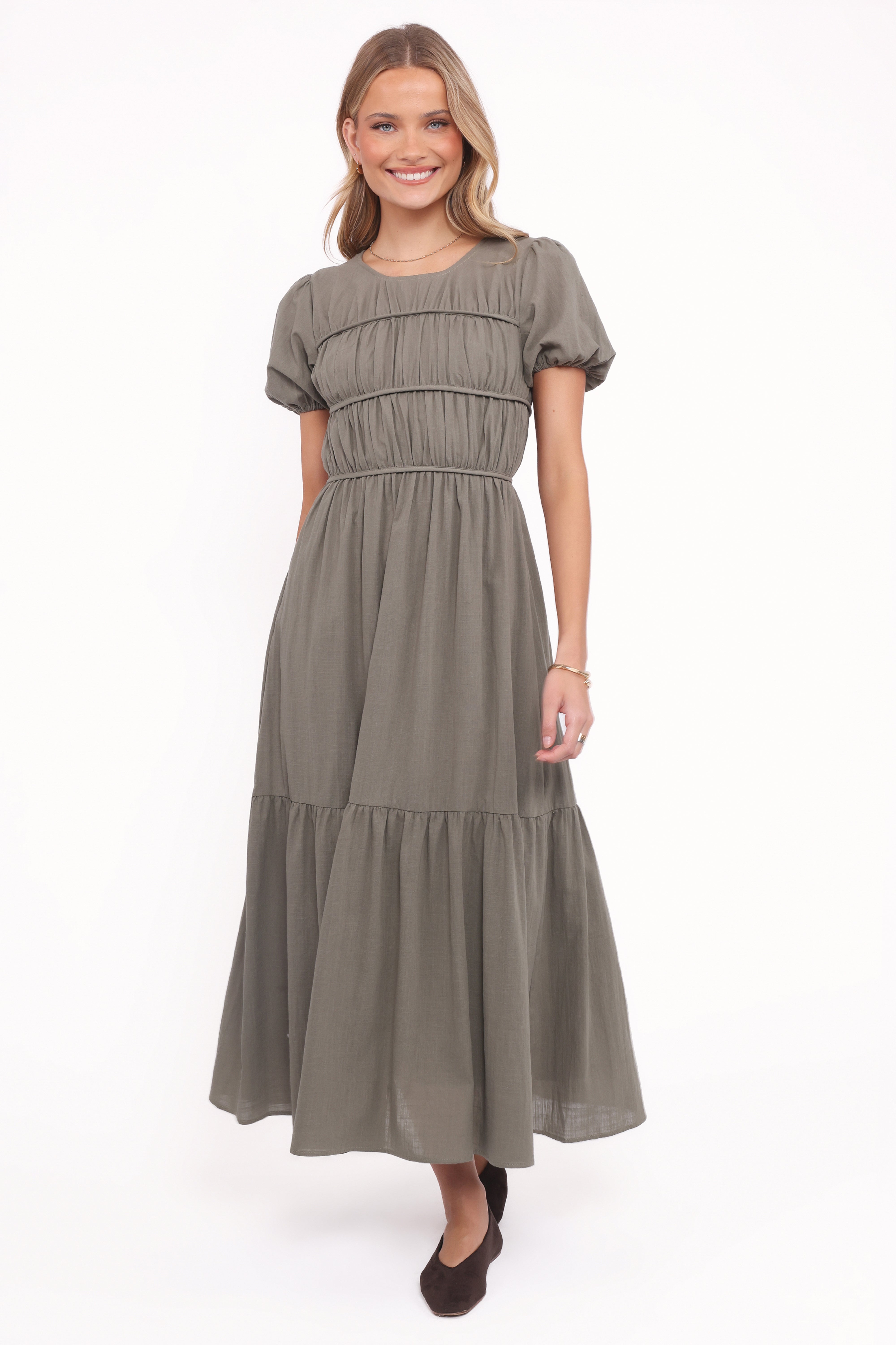 Deloria Maxi Dress - Olive