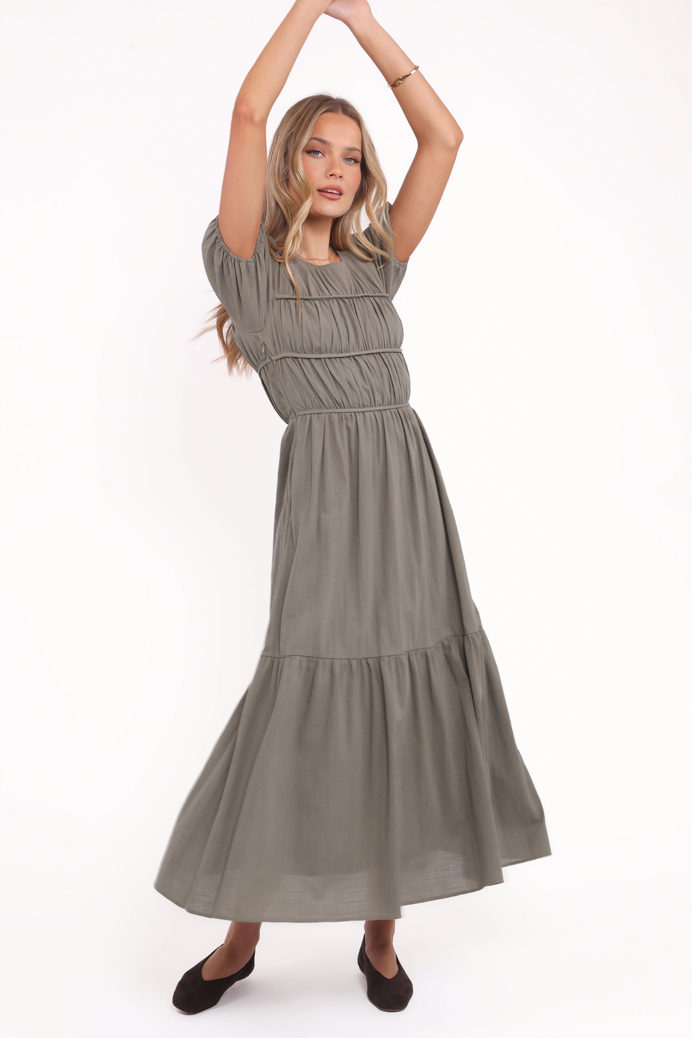 Deloria Maxi Dress - Olive