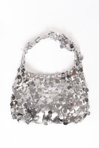 Delta Sequin Bag - Silver