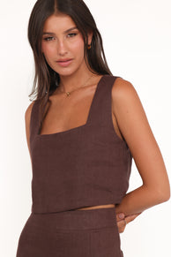 Devlin Top - Brown