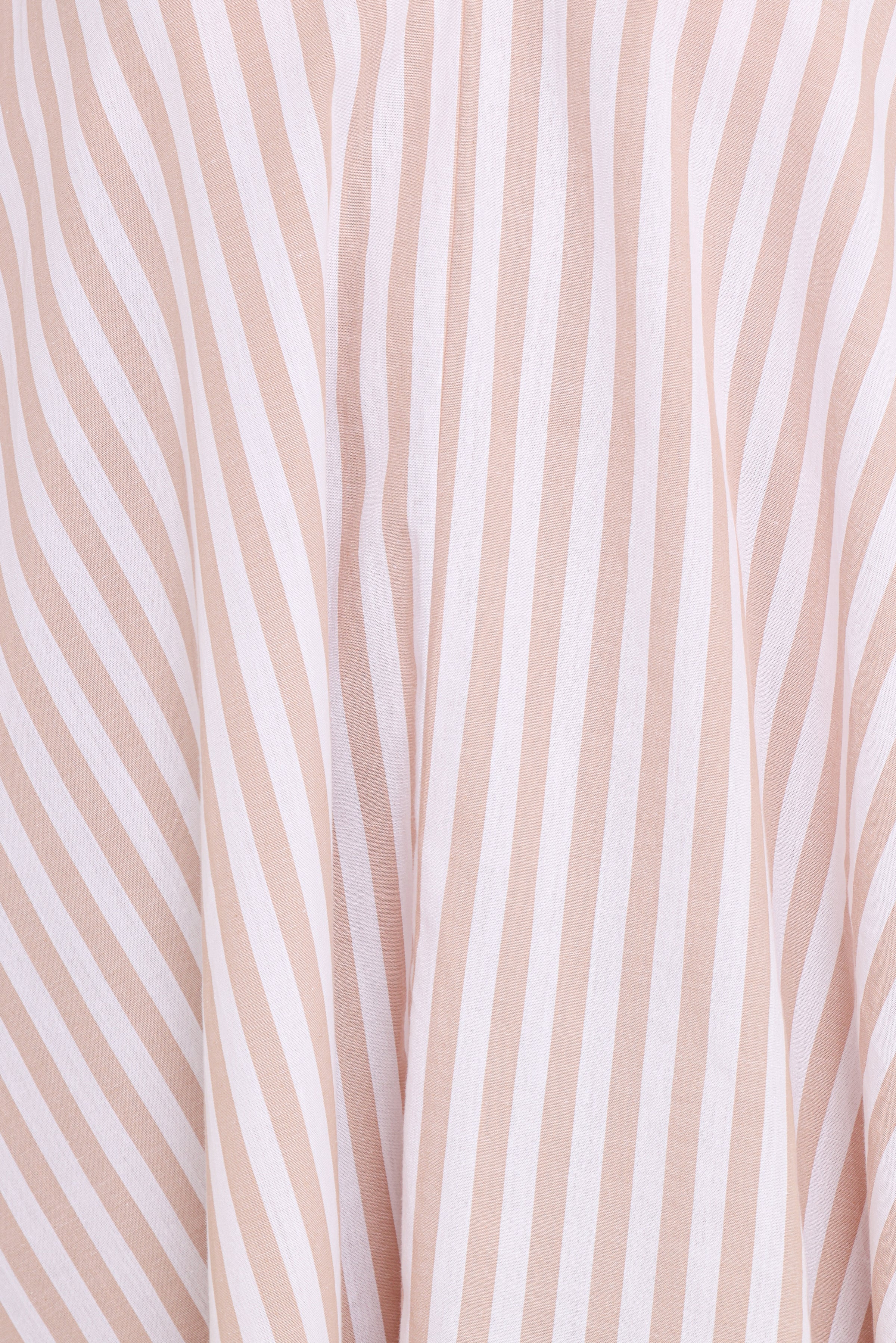 Doran Mini Dress - Beige White