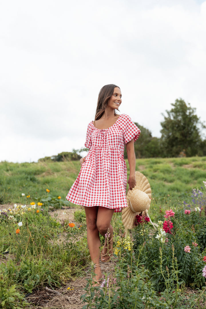 Collective Dress - Dorothea Mini Dress - Red secondary image