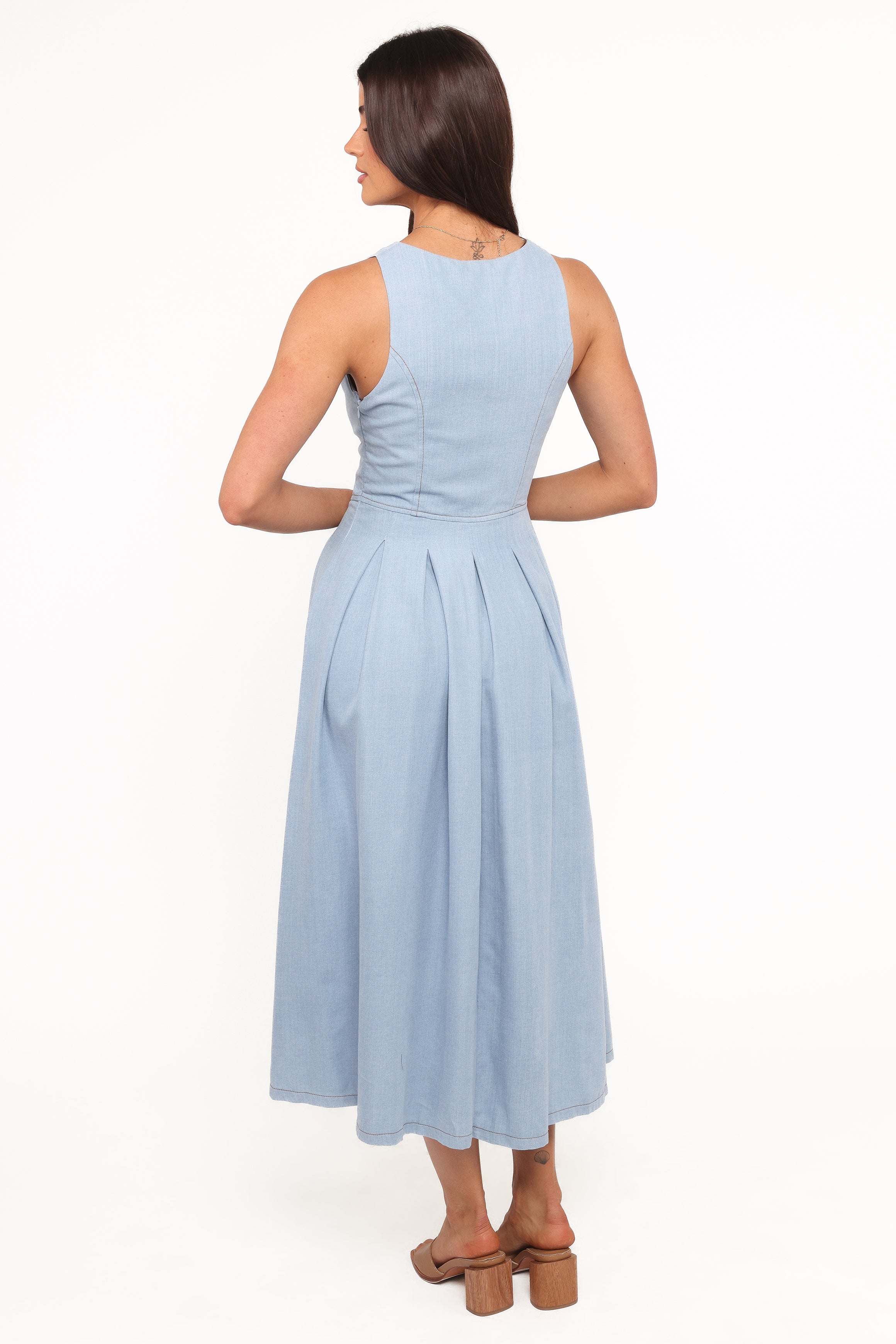 Ecoya Midi Dress - Blue