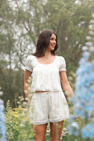 Elara Short Set - White
