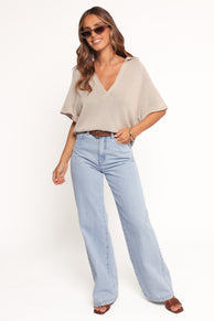 Eldora Knitted Top - Oatmeal
