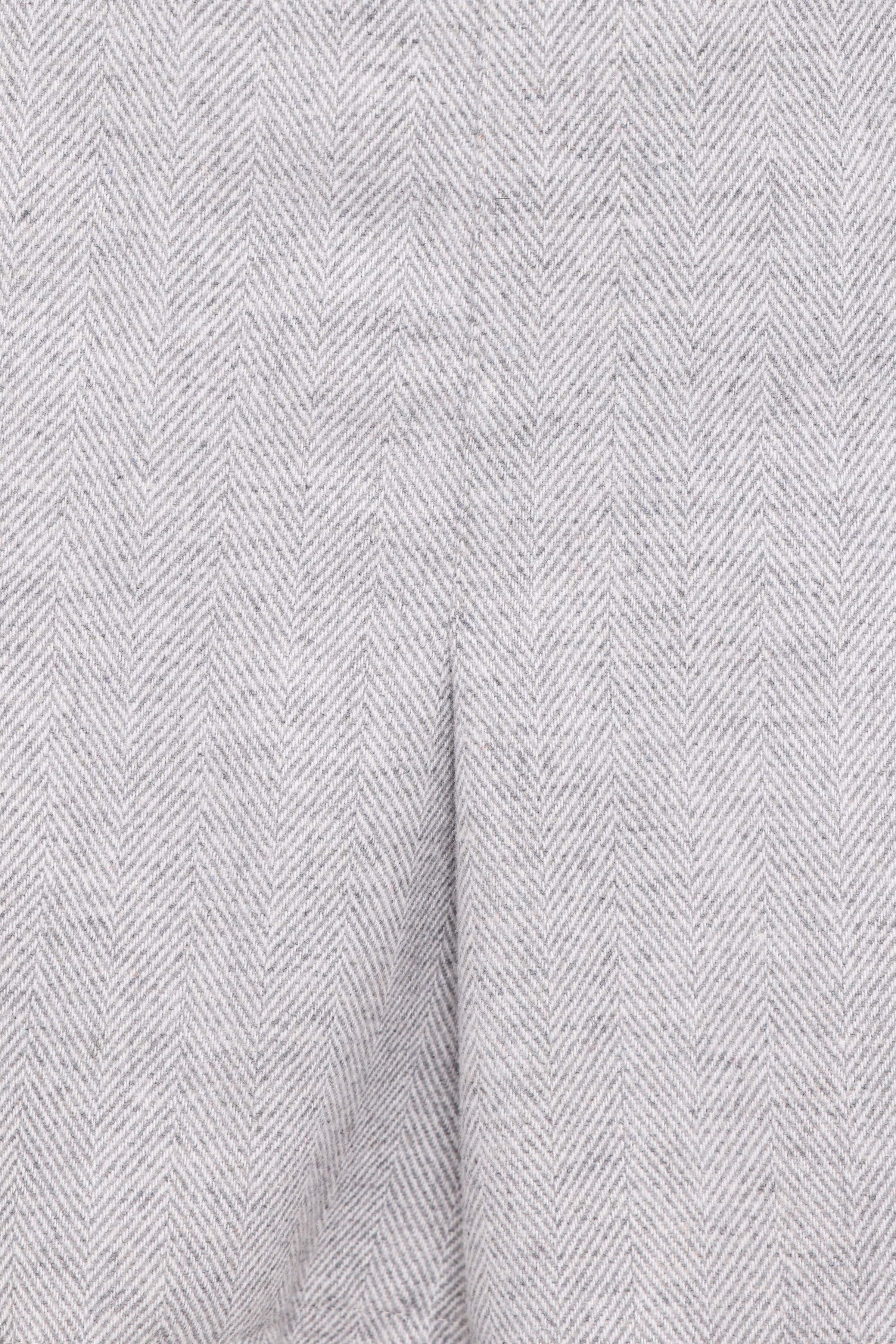 Elina Pleated Skort - Grey Herringbone