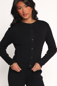 Elliot Knitted Pant Set - Black