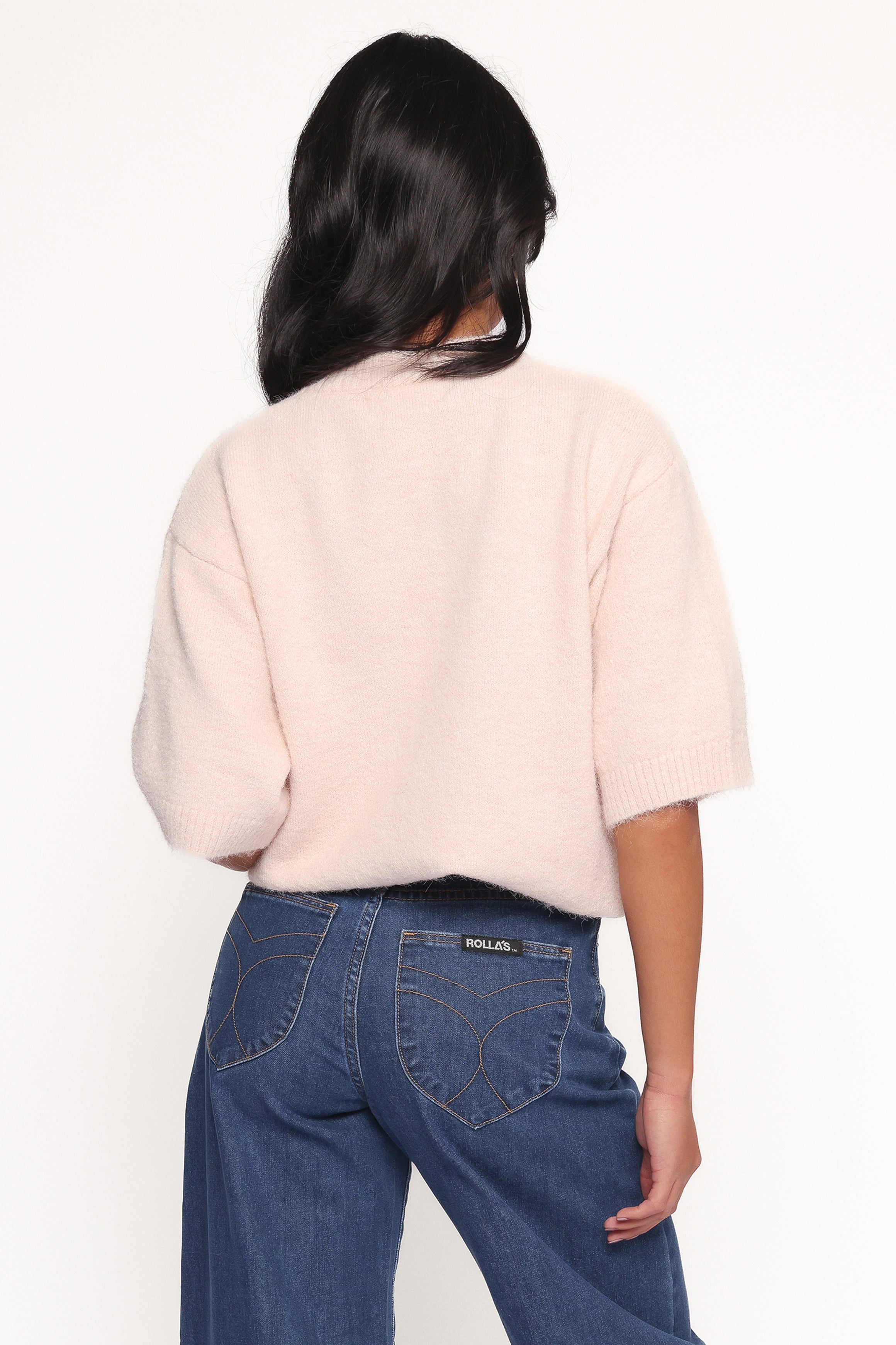 Elmira Knitted Tee - Light Pink