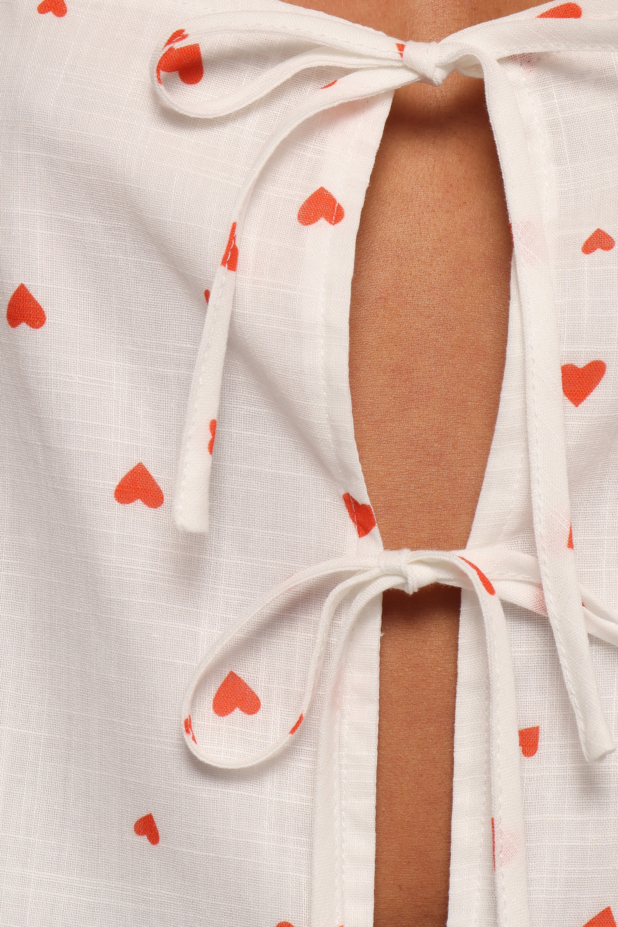 Elsie Top - Ditsy Heart