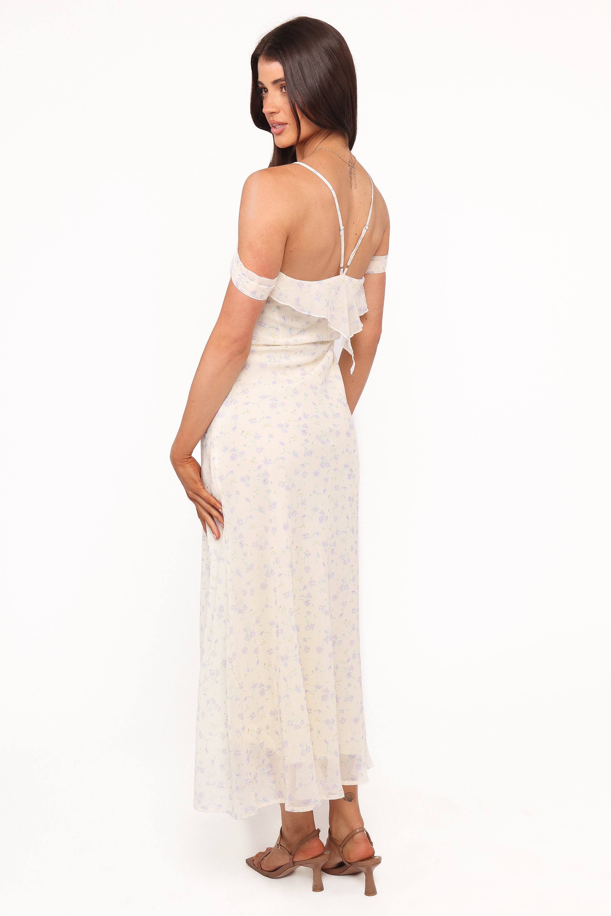 Elwood Midi Dress - Yellow Ditsy Floral