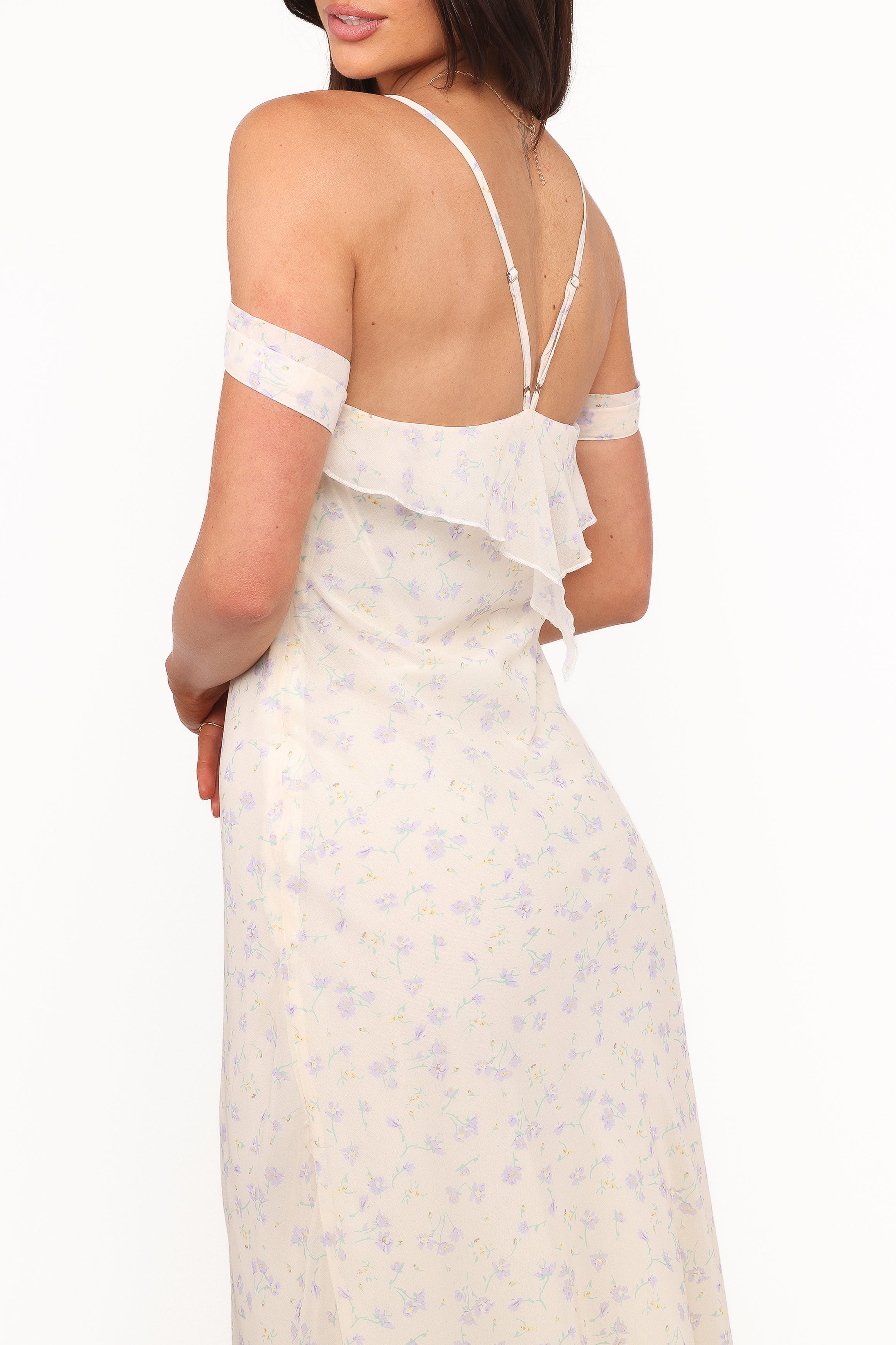 Elwood Midi Dress - Yellow Ditsy Floral