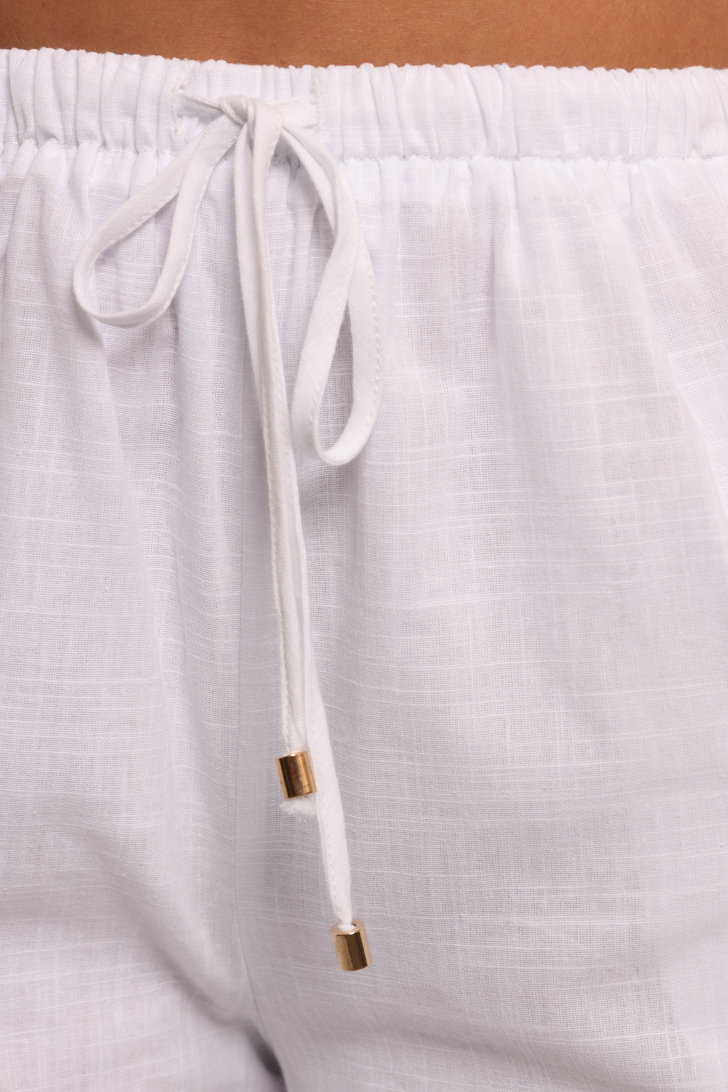 Ember Cotton Pants - White