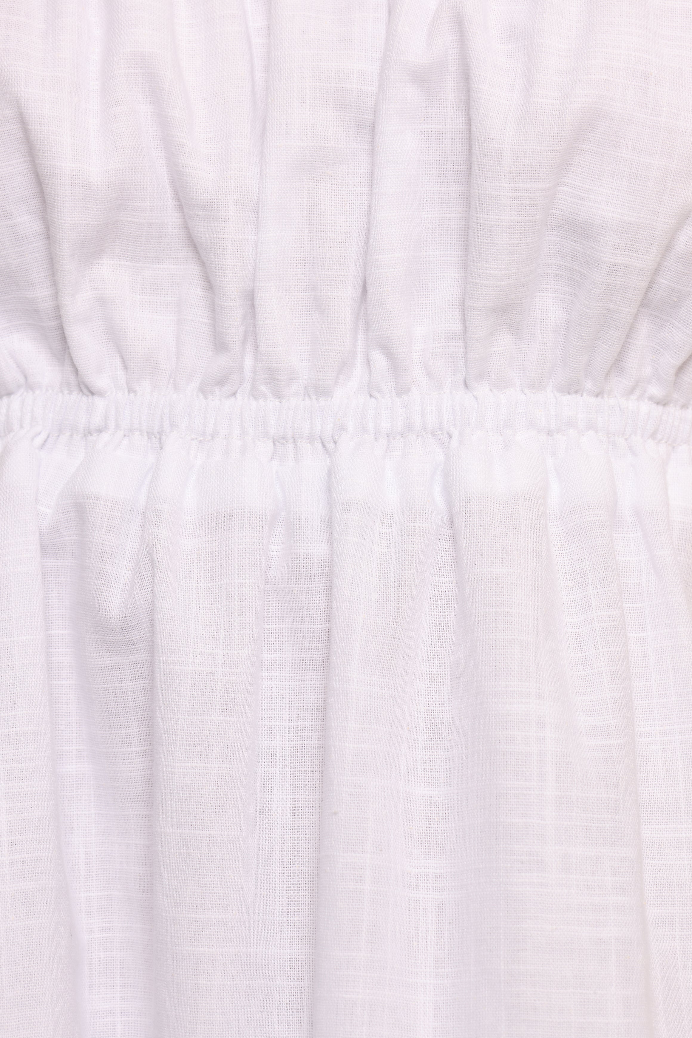 Ember Strapless Tunic Top - White