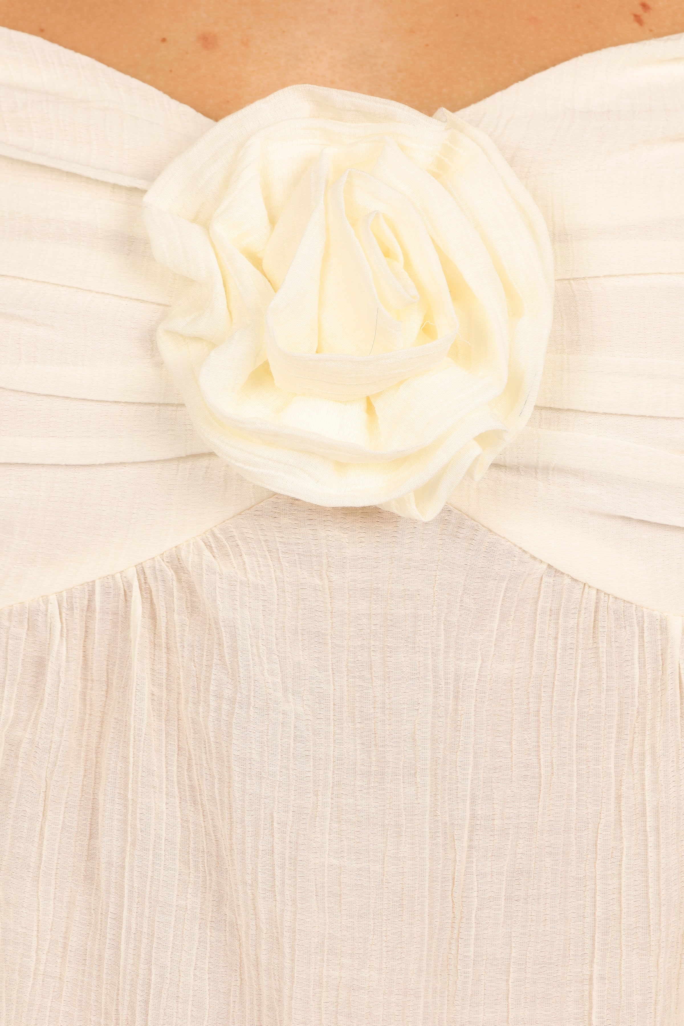 Emerson Rosette Top - Ivory