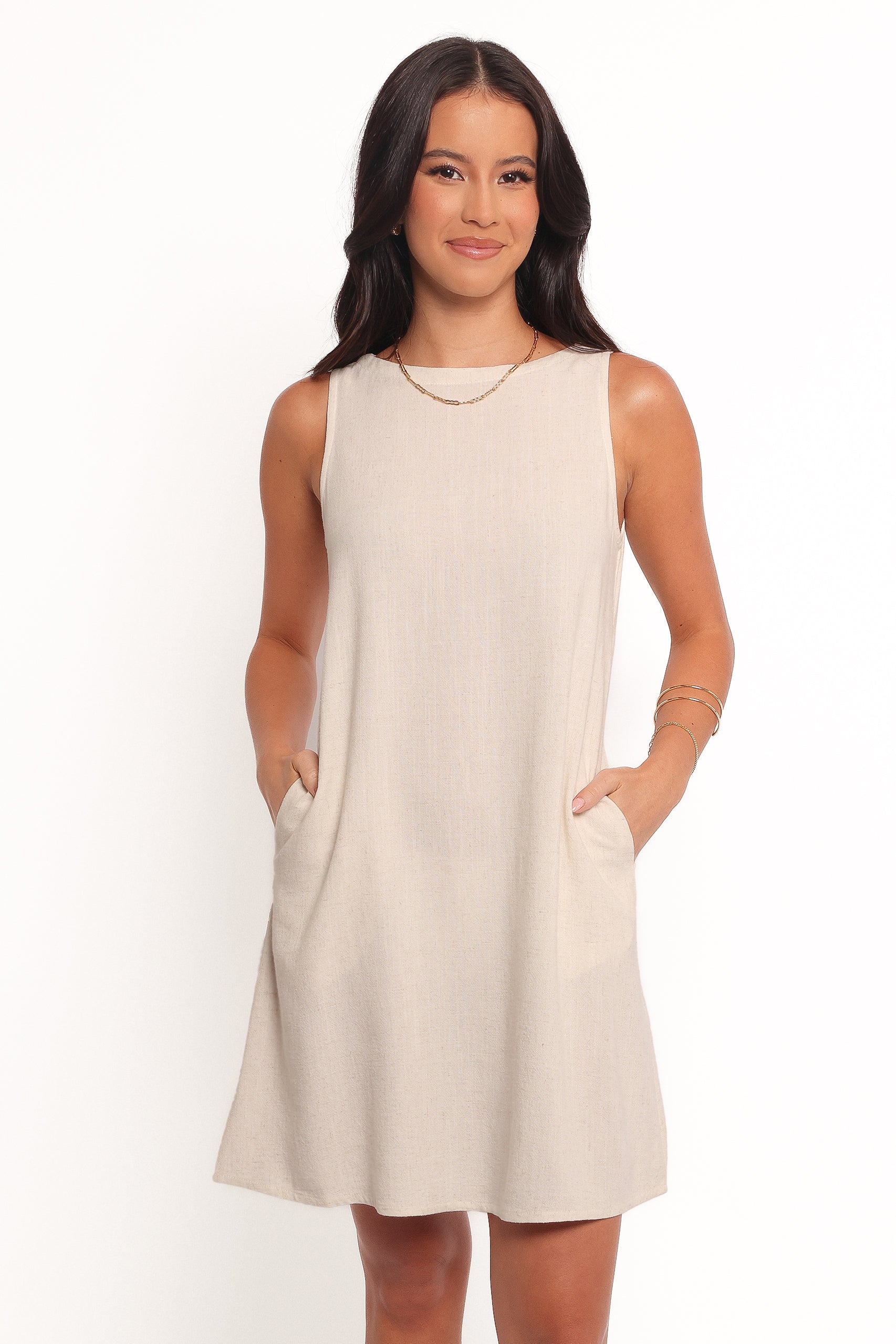 Enzo Mini Dress - Oatmeal