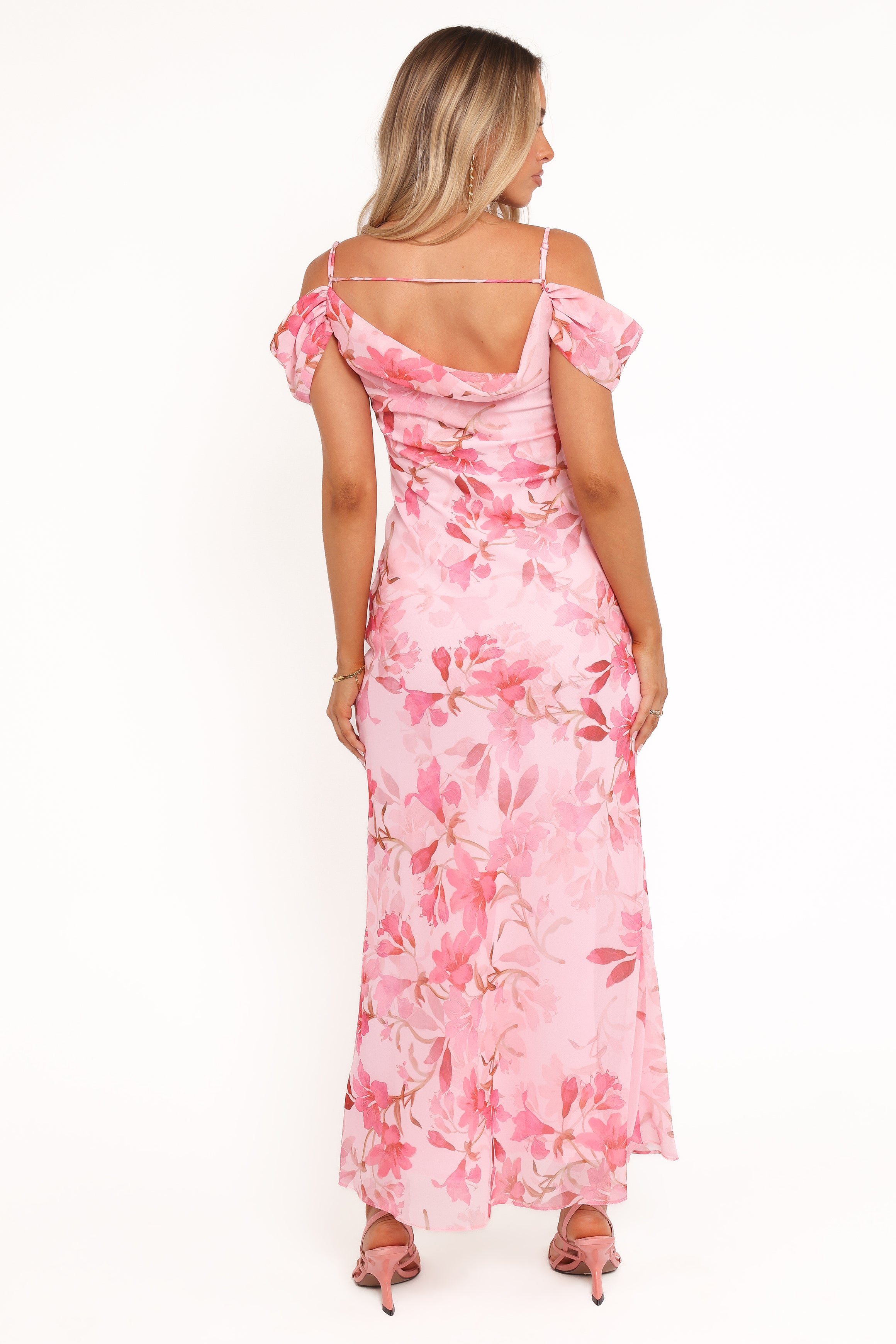 Esther Midi Dress - Pink Floral