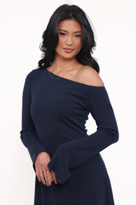 Ethel Mini Dress - Ink Navy