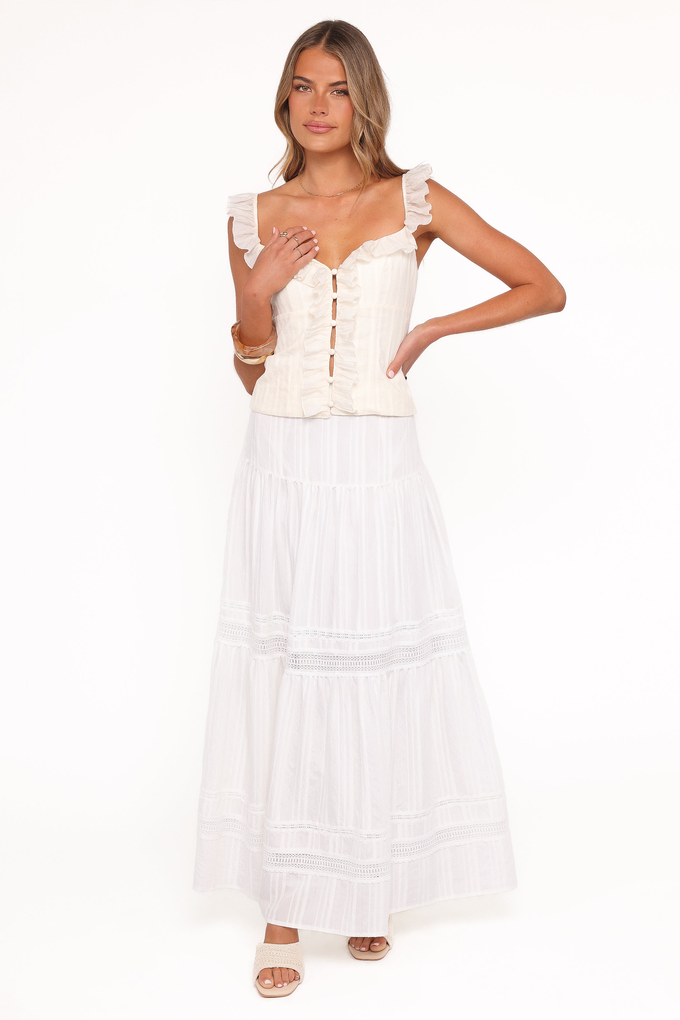 Eulalie Corset Top - Cream