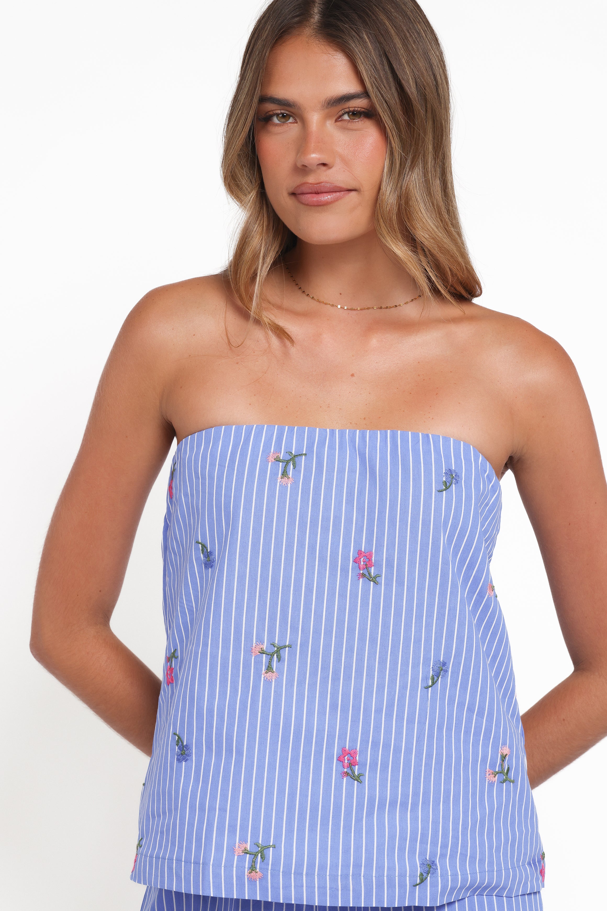 Ezra Pant Set - Blue Stipe