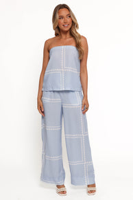 Ezra Pant Set - Light Blue