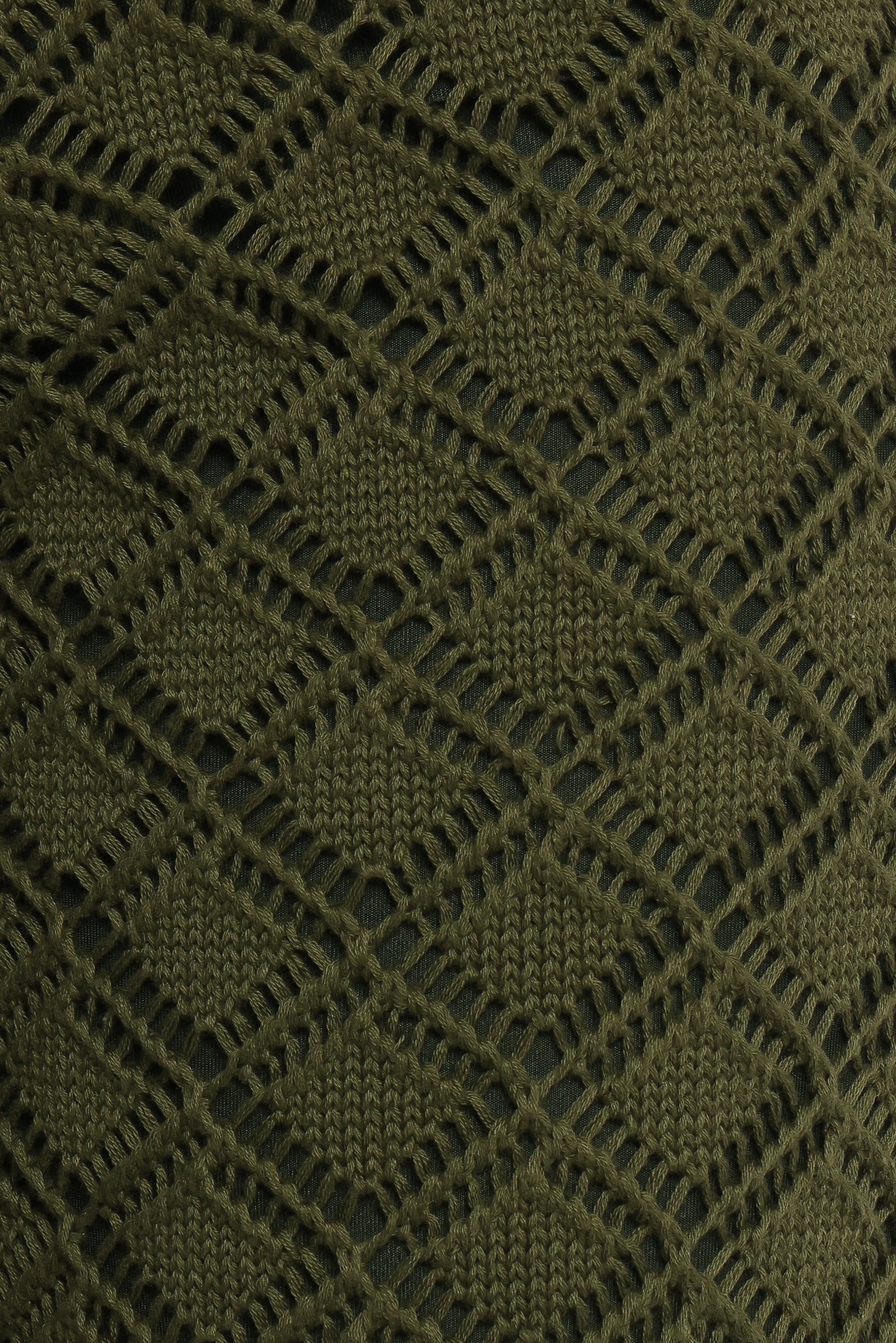 Sable Textured Knit Top - Olive