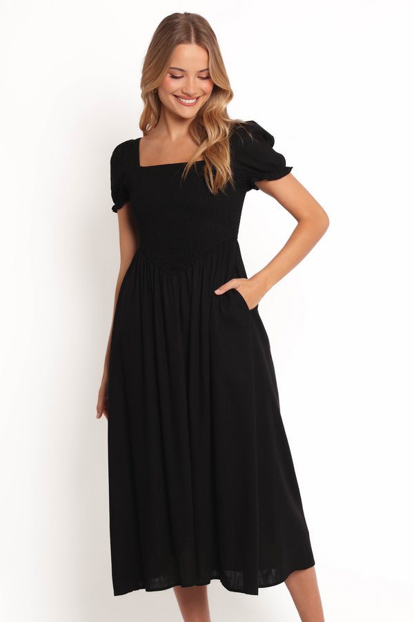 Felicite Midi Dress - Black