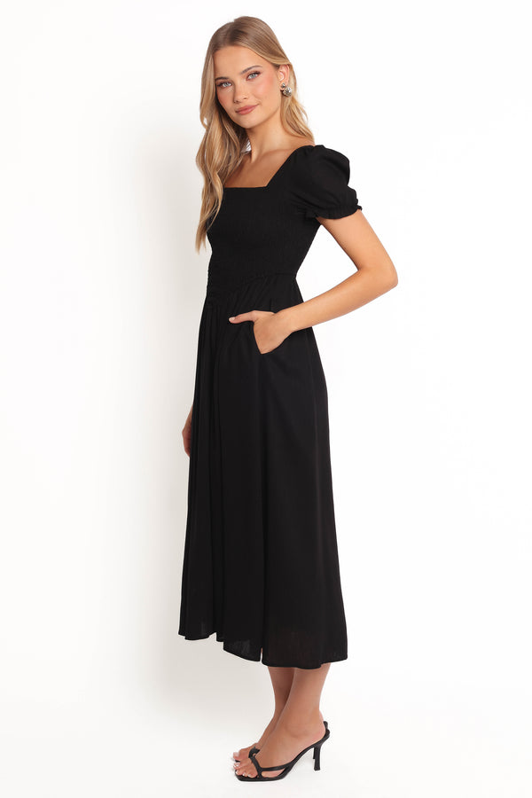 Felicite Midi Dress - Black