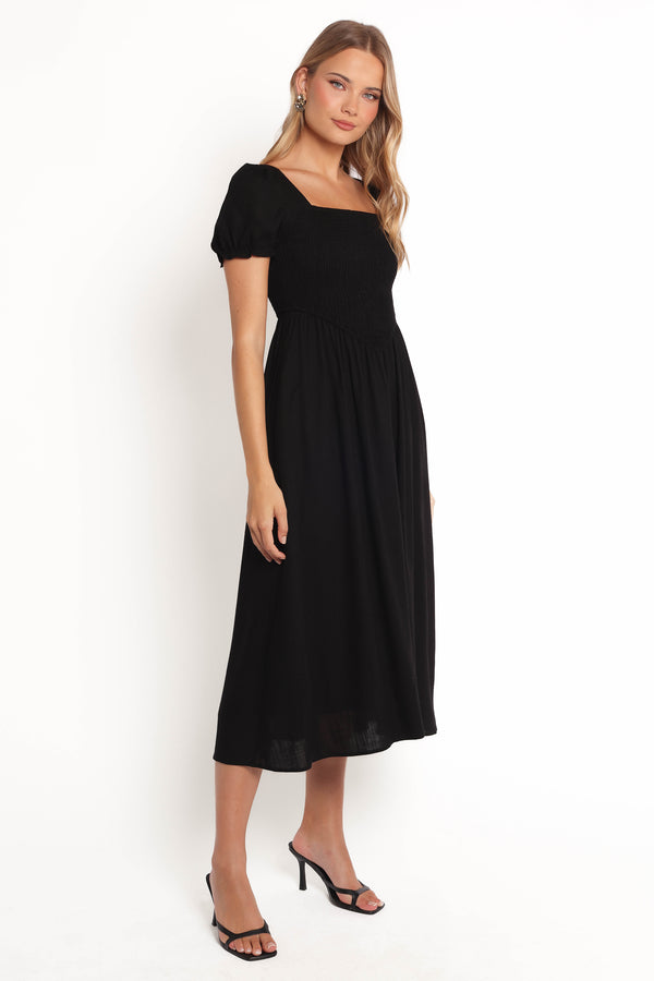 Felicite Midi Dress - Black