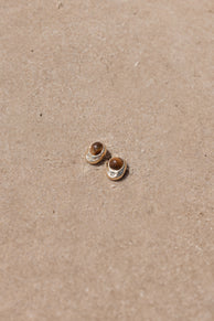 Nova Earrings - Brown/Gold