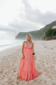 Forbes Maxi Dress - Coral
