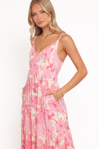 Forbes Maxi Dress - Pink Floral
